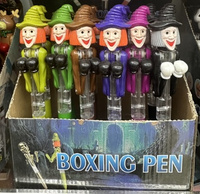 DŁUGOPIS BOKSUJĄCY WIEDŹMA, pak 480 
długopis z mechanizmem wysuwającym piąstki, świeci
display 24 sztuk
wymiar: 18 cm