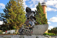 Diamentowa Mozaika Rzeźba Rybaka Polskie Morze 30x40 Cm Kreatywne Diamenty