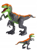 Figurka Dinozaura Velociraptor Z Ruchomymi Kończynam Z Dźwiękiem Światłem