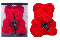 MIŚ Z RÓŻ RÓŻANY MIŚ ROSE BEAR DUŻY Walentynki Luv