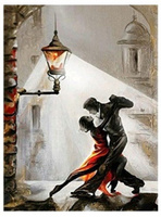 Diamentowa Mozaika Haft Kobieta I Mężczyzna 30x40