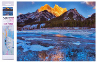 Diamentowa Mozaika Haft Diamentowy Jezioro Abraham 30X40CM