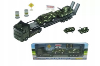 Auto Laweta Truck Autko Metalowe Wojskowe Z Dwoma Czołgami Dla Dziecka