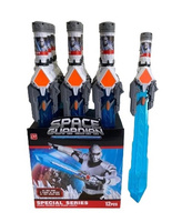 MIECZ KOSMICZNY ŚWIECĄCY, pak 72 
uzupełnienie przebrania kosmicznego gwardzisty, 
display 12 sztuk, 
wymiar 50 cm,