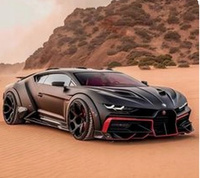 Diamentowa Mozaika Auto Sportowe Na Pustyni Haft Kreatywny 30x40 Cm