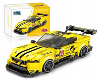 Sportowy Samochód Wild Horse Żółty Klocki Konstrukcyjne Do Składania 390 El