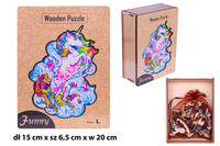 PUZZLE DREW KOŃ JEDNOROZEC SKRZYNKA PAK 48 
rozmiar 30x40
183 sztuk w pudełku