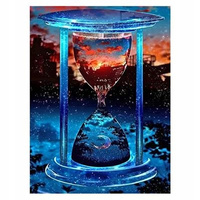 Diamentowa Mozaika Haft Klepsydra W Wodzie 30x40