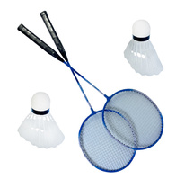 NORIMPEX BADMINTON ZESTAW DO KOMETKI KOMPLET PALETKI RAKIETKI Z POKROWCEM