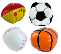 ZESTAW 4 MIĘKKICH PIŁECZEK PIŁKA NOŻNA KOSZYKÓWKA TENIS FUTBOL AMERYKAŃSKI