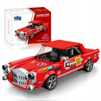 Klocki Auto Sportowe Supercar Red Pig Running Czerwony 352 Elementów