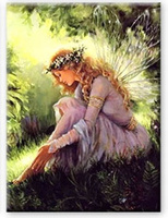 Diamentowa Mozaika Kobieta Leśna Wróżka 30x40 Cm Kreatywne Diamenty