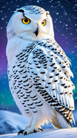 Diamentowa Mozaika Sowa Biała Nocą Portret 30x40 Cm Kreatywne Diamenty