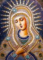 Diamentowa Mozaika Matka Boska 7D 30X40 CM