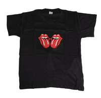 KOSZULKA MUZYCZNA USTA Z JĘZOREM*2 WOREK