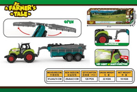 TRAKTOR Z MASZYNĄ ŚWIATŁ/ DZWIEK KARTON OTWARTY /120/60