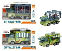 AUTO DINOZAUR MIX FOOD TRUCK I KLATKA Z GŁOWĄ DINOZAURA, pak 480/240, 
mix dwóch samochodów: food truck i klatka. Oba wzory mają zamiast kabin głowy dinozaurów
wymiary samochodu-klatki: 3,5 x 5,7 x 9,5 cm
wymiary food trucka: 3 x 6 x 9,5 cm
wymiary pudełk