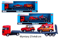 AUTO LAWETA METAL + 2 AUTA STRAŻ  KARTON NIEBIESKI   pak 180/90
Wymiary 27x4x8 cm
Waga 0,155 kg