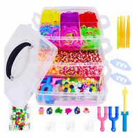 Gumki Do robienia Bransoletek W Kuferku 4500 Sztuk Dodatkowe Koraliki