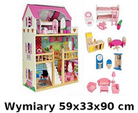DOMEK DLA LALEK - MALINOWA WILLA - ORYGINAŁ!