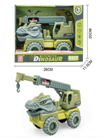 AUTO DŹWOG Z HAKIEM DINOZAUR PREHISTORIA SAMOCHÓD ZABAWKOWY
