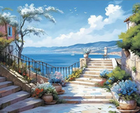 MALOWANIE PO NR. ŚRÓDZIEMNOMORSKI WIDOK PAK 15 
50X40 CM