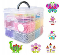 KORALIKI WODNE 10000 SZTUK + WZORY, pak 12
10000 koralików, koraliki, które można łączyć za pomocą wody, kreatywny zestaw do zabawy 
wymiar pudełka: 16,5 x 15,5 x 13,5 cm