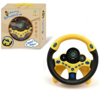 Interaktywna Kierownica Żółta Symulator Jazdy Dźwięki Światła