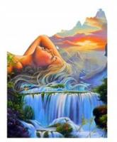 Diamentowa Mozaika Wodospad 30x40