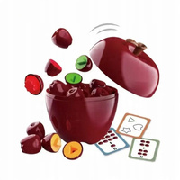 Układanka Edukacyjna Jabłko z Liczbami i Kartami Matematycznymi