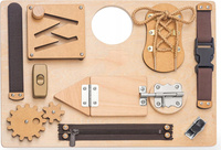 Tablica Manipulacyjna Interaktywna Do Nauki Drewniana Montessori