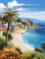 Malowanie Po Numerach Natura Z Widokiem Na Plaże 50X40 Z Ramą