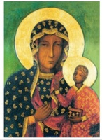 Diamentowa Mozaika Święta Matka Częstochowska 30x40Cm Kreatywne Diamenty