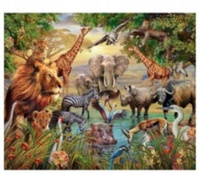 Diamentowa Mozaika Zwierzęta Dzikie 30x40
