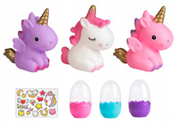 Magiczny Jednorożec W Jajku Różne Kolory Dodatkowe Naklejki Dla Dzieci