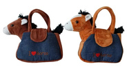 PLUSZ KONIK W TOREBCE I LOVE HORSE; pak 84,  
Wymiary : 18cm x 23cm x 7,5cm; Waga : 108g