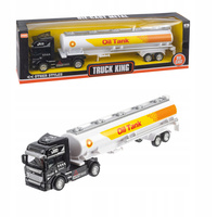 Auto Cysterna Biała Długa 37cm Model Metalowa Kabina Auto-Truck