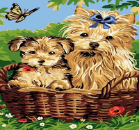 Norimpex Malowanie Po Numerach Pieski W Koszu