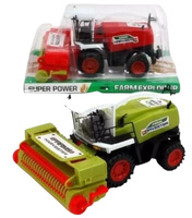 KOMBAJN POJAZD ROLNICZY ZABAWKA DLA DZIECI WYTRZYMAŁA KOLOROWA