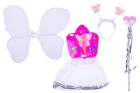 STRÓJ SKRZYDŁA BIAŁY MOTYL +SPÓDNICZKA , OPASKA , RÓŻDŻKA PAK 120
dł 25 x sz 0,1 x w 34,5