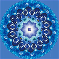 Diamentowa Mozaika Mandala Koło 30x30 Haft 7d