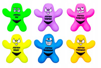 Gniotek Siłacz Z Napisami I Różnymi Minami Wielokolorowe Antystresowe