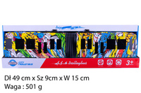 TRAMWAJ GRAFITI KARTON OTWARY PAK 60/30
Dł 49 cm x Sz 9cm x W 15 cm 
Waga : 501 g