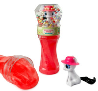 MASA CRYSTAL MUD Z KUCYKIEM W KAPELUSZU, pak 144  HIT
różnokolorowe masy i kilka kolorów kucyków, 
kucyki zanurzone w kuleczkach w kopule na zakrętce 
wymiary: 4,5 x 18 cm