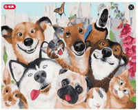 Malowanie Po Numerach Psy I Koty 50X40 Cm Na Ramie