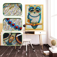 Mozaika Diamentowa 7d Haft Diamentowy Sowa Mandala 7d 30x40