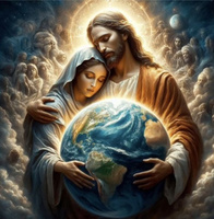 Malowanie Po Numerach Boska Opieka Nad Kulą Ziemską 40X50 Cm Na Ramie