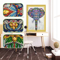 Mozaika Diamentowa Mandala 7d Haft Diamentowy Słoń 30x40