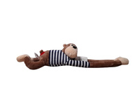 PLUSZ MAŁPA W KOSZULCE BRĄZOWA SERDUSZKO PRZY OGONIE, RZEPY , pak 200,