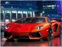 Malowanie Po Numerach Czerwone Ferrari 50X40 Cm Z Ramą Kreatywne